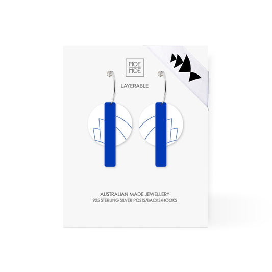 Sydney Opera House Sydney Sails Bar Stack Hoop Earring