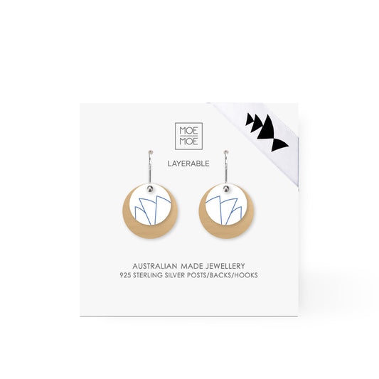 Sydney Opera House Sydney Sails Layered Circle Drop Earring