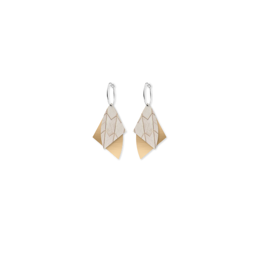 Sydney Opera House Iconic Tiles Layered Sails Hoop Earring