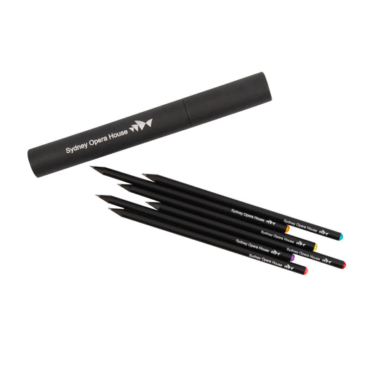 Crystal Black Wood Pencil Set