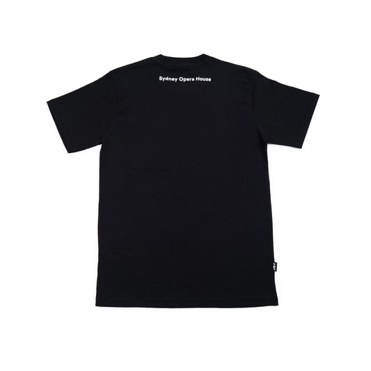 Sydney Opera House Spherical T-Shirt  - Black