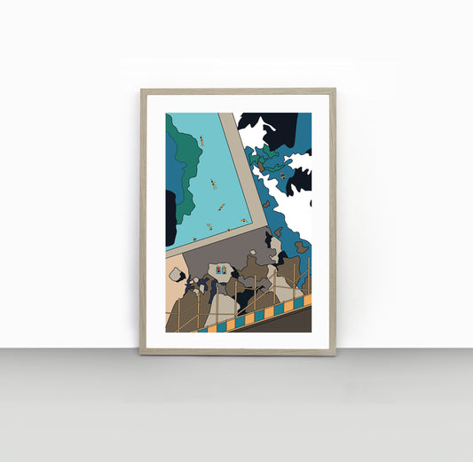 Coogee Wylies Baths Print