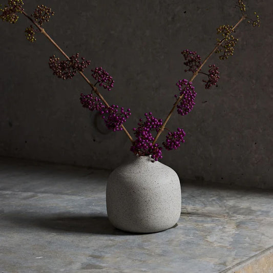 Bud Vase - Grey Speckle