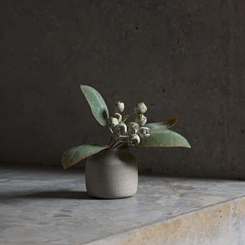 Extra Small Bottle Vase - Grey Speckle