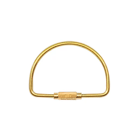 Golden D Shape Keyring