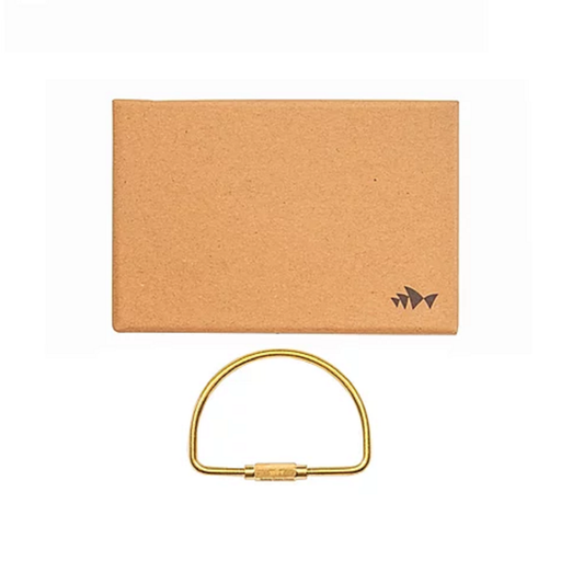 Golden D Shape Keyring