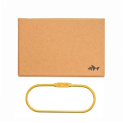 Golden O Shape Keyring