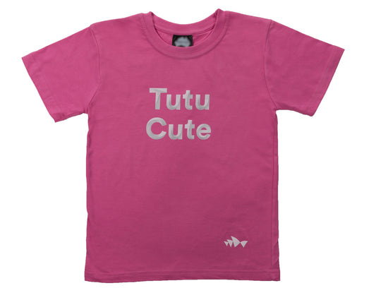 3D Font Collection Kids Tee - TuTu Cute