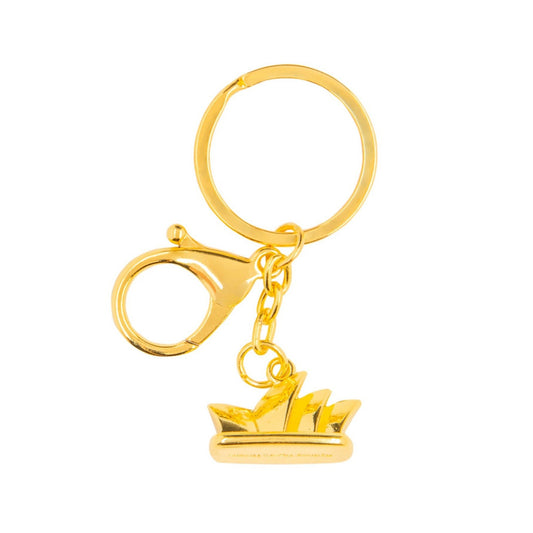 3D Model Sydney Opera House Gold Keyring