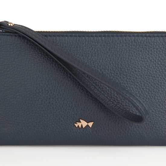 Minskat Zipped Purse Beatrix - Navy