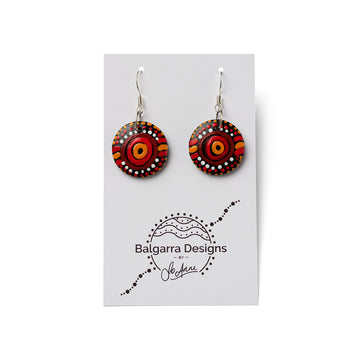 Small Wooden Earrings - Journey