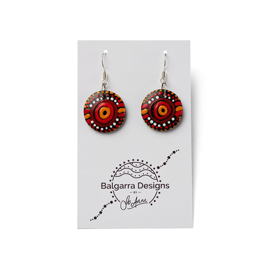 Small Wooden Earrings - Journey