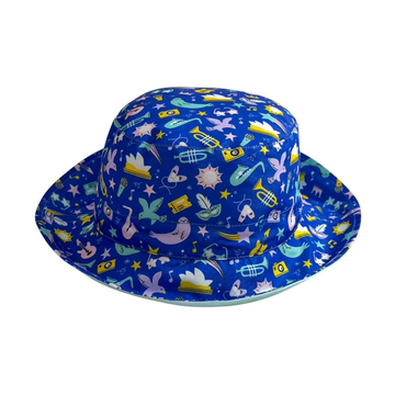 The Imagination Crown Kids Foldable Bucket Hat Navy