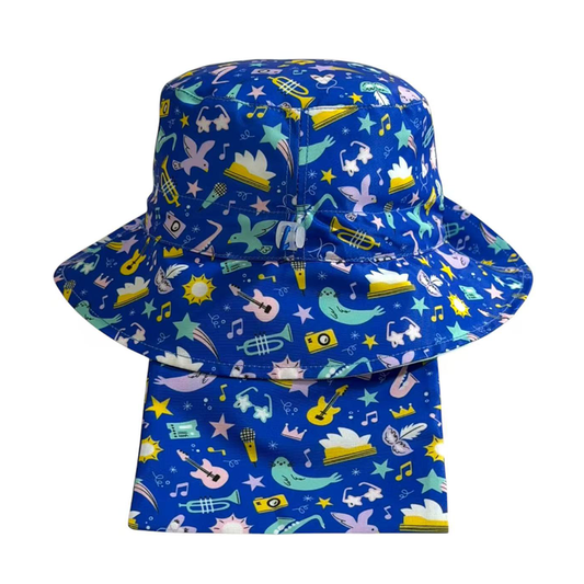 The Imagination Crown Kids Foldable Bucket Hat Navy