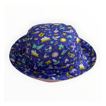 The Imagination Crown Kids Foldable Bucket Hat Purple