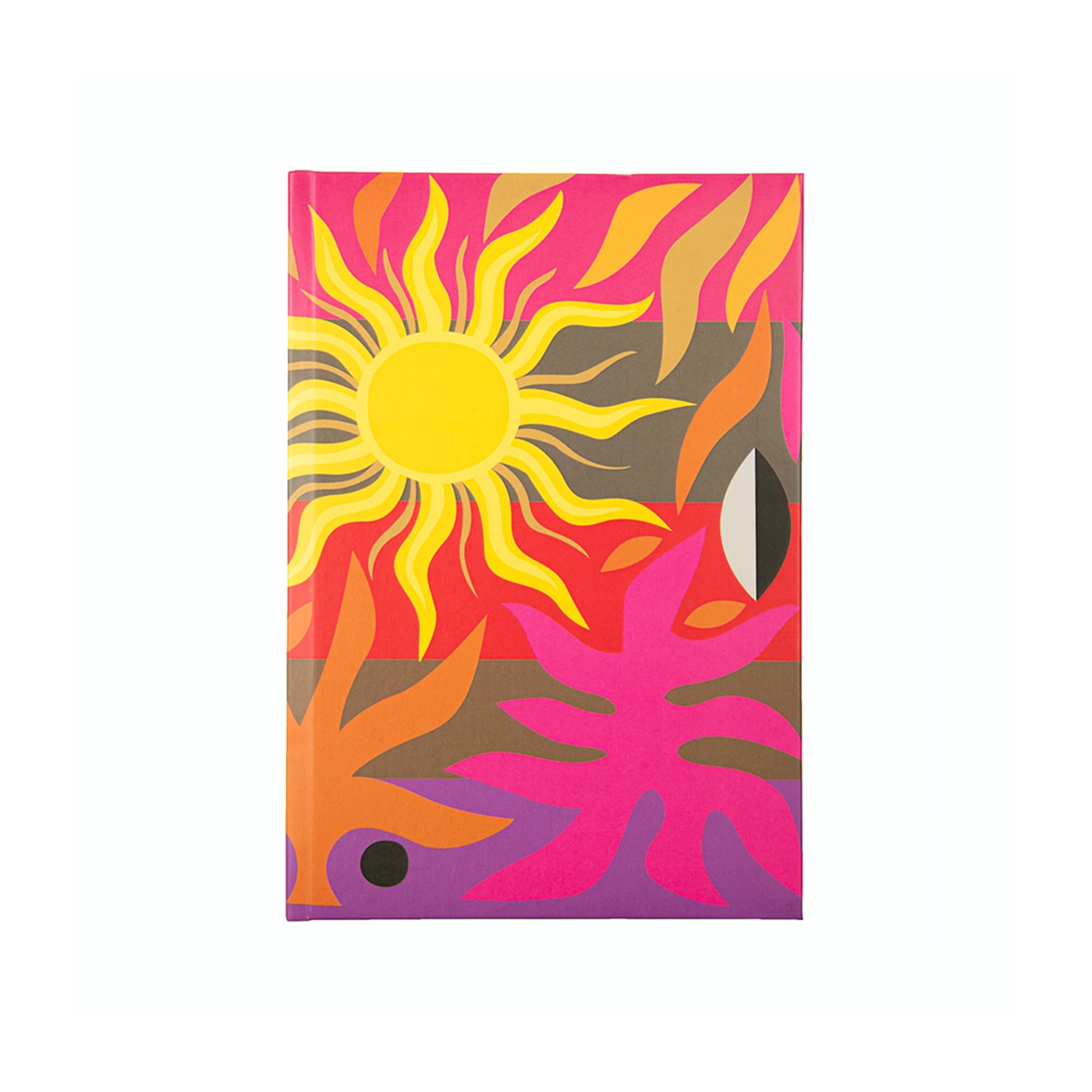 Book Cover of A6 Notebook with Coburn Sun illustration print
