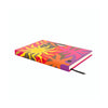 Side angle of A6 Notebook with Coburn Sun illustration print and book separator