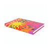 Side angle of A6 Notebook with Coburn Sun illustration print