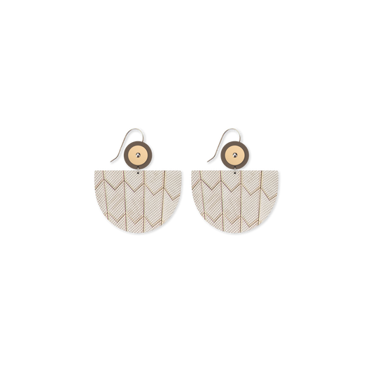 Sydney Opera House Iconic Tiles Bell Circle Drop Earring