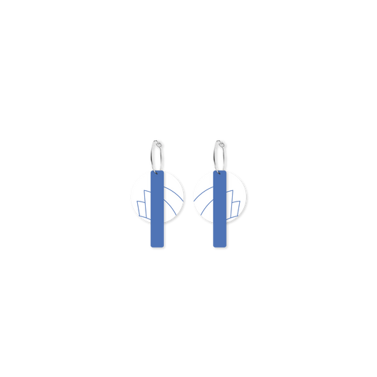 Sydney Opera House Sydney Sails Bar Stack Hoop Earring
