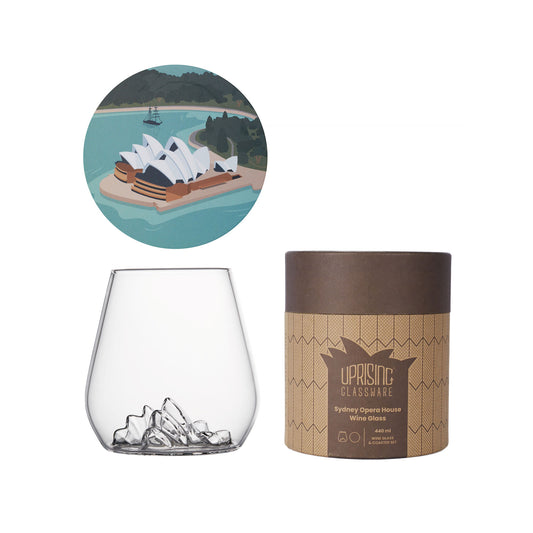 Sydney Opera House Wine Glass