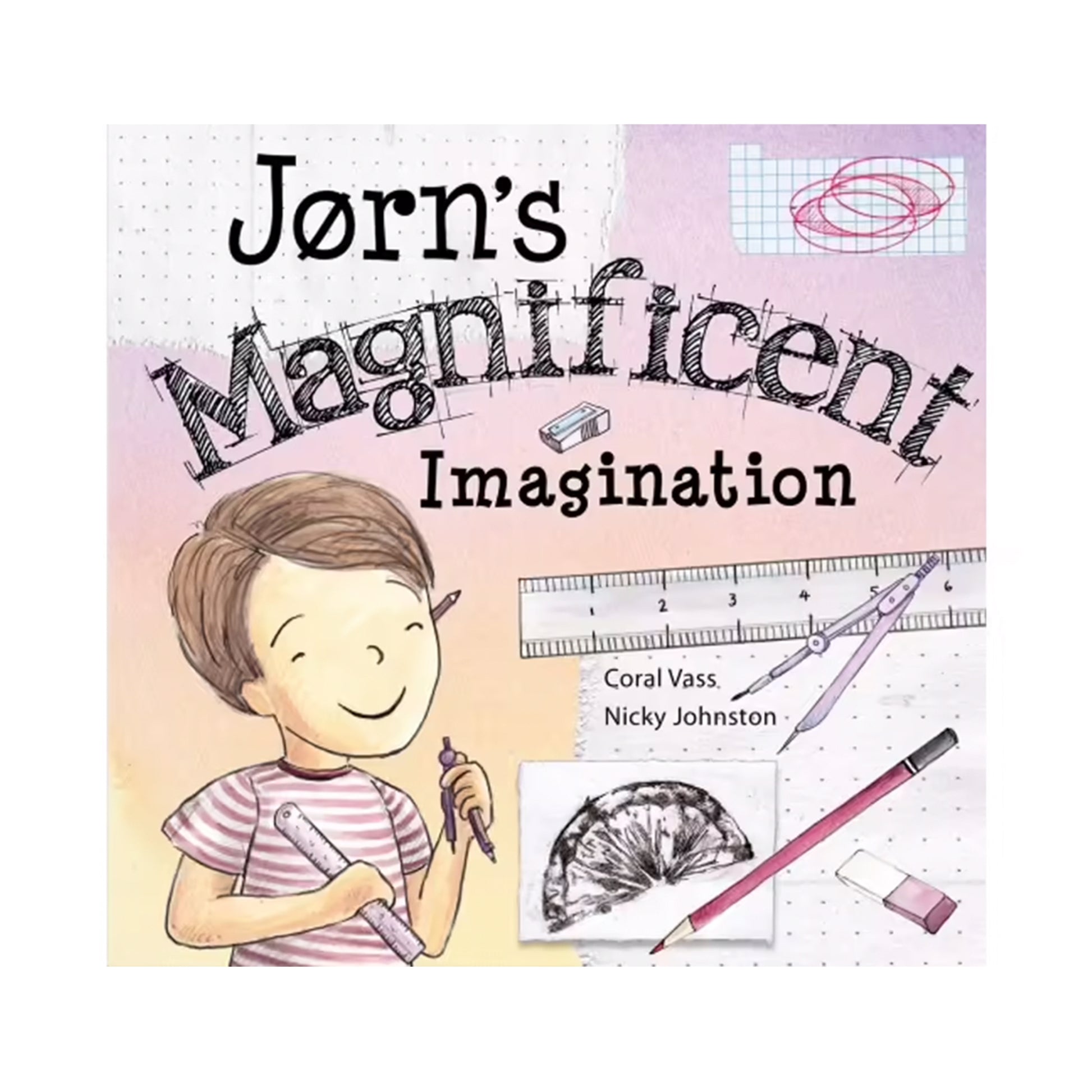 Book cover: A colorful abstract artwork bursting with creativity, showcasing Jenn's magnificent imagination