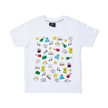 Kids Fun Tee - White