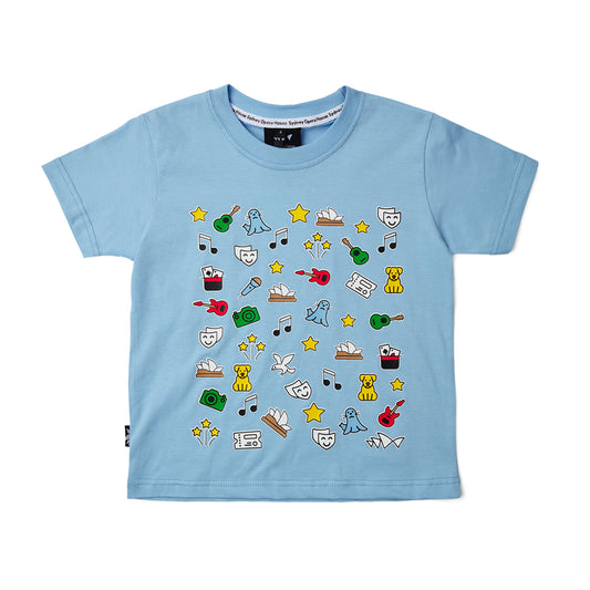 Kids Fun T-Shirt  - Blue