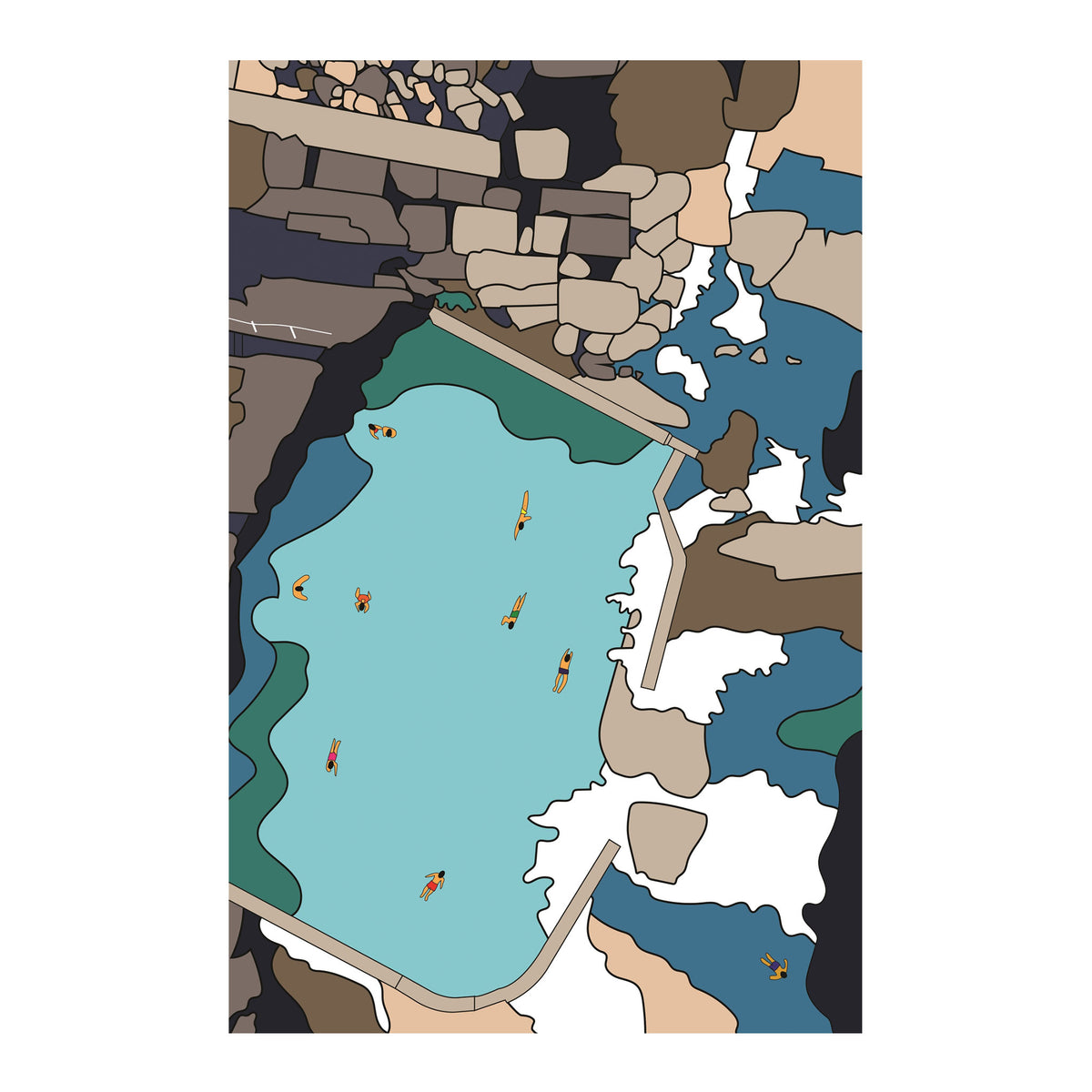 Maroubra Mahon Pool Print – Sydney Opera House Shop