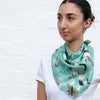 Palais Jacaranda Mint 100% Silk Scarf