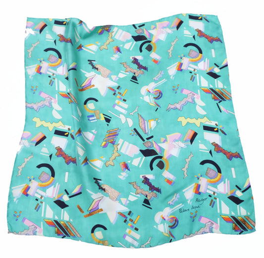 Palais Jacaranda Mint 100% Silk Scarf