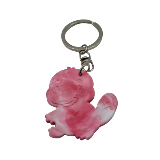 Platypus Keyring - Made From Milk Lids