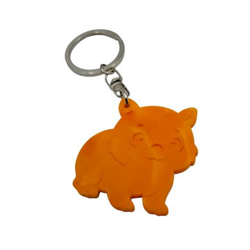 Wombat Keyring - Made From Milk Lids
