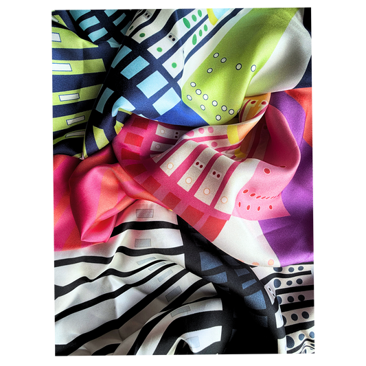 Epiphany Silhouette 100% Silk Scarf