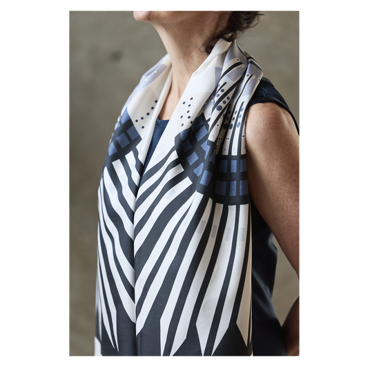 Epiphany Silhouette 100% Silk Scarf