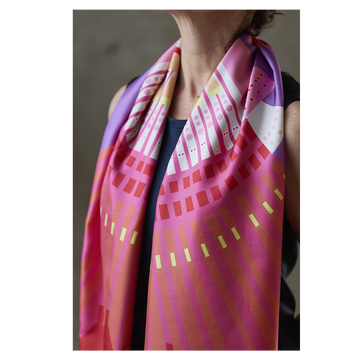 Epiphany Sunset 100% Silk Scarf