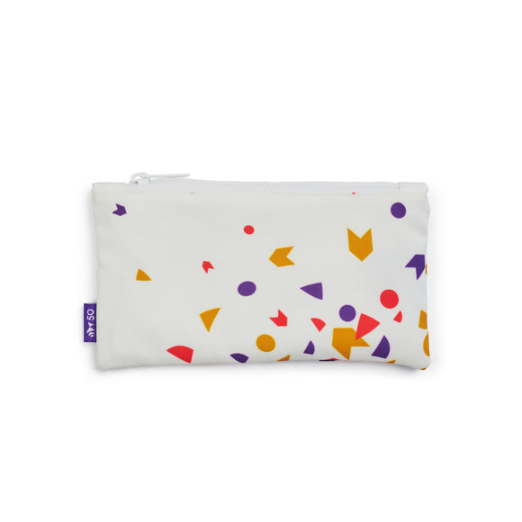 Sydney Opera House 50th anniversary celebration pouch with colourful shapes