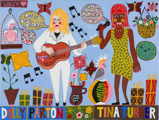 Dolly Parton & Tina Turner Tea Towel