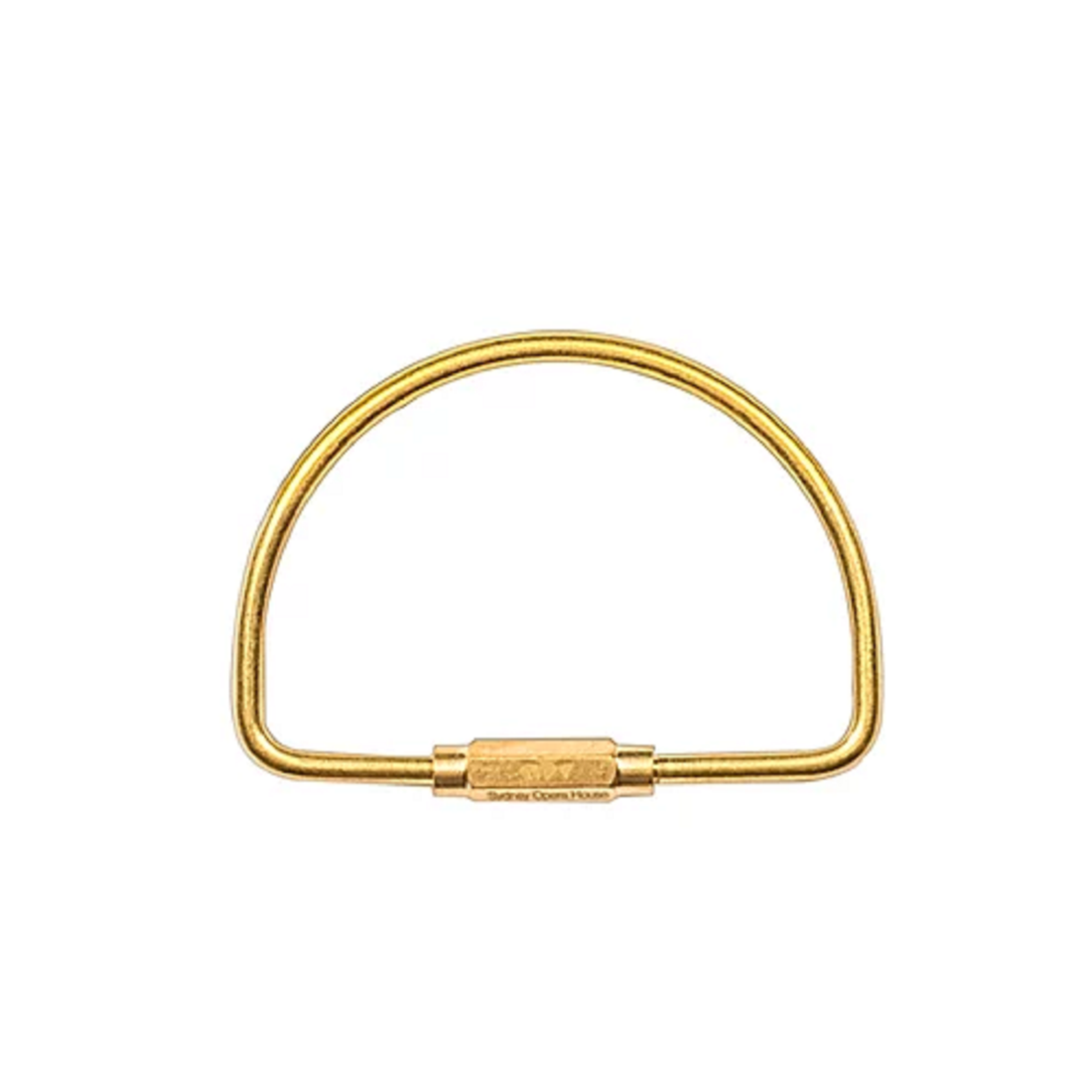 Golden D Shaped Keyring – Sydney Opera House Shop