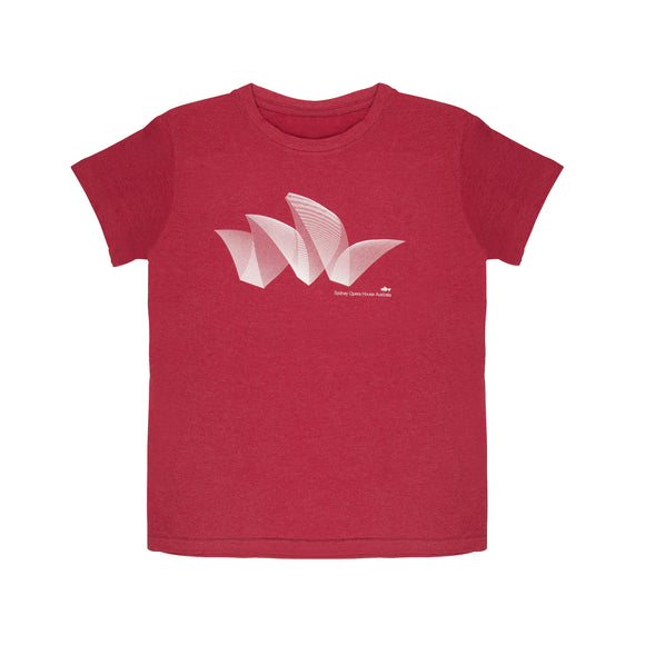 Sydney Opera House Pureform Women's T-Shirt Red Marle
