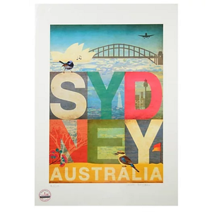 Sydney Word Art Print