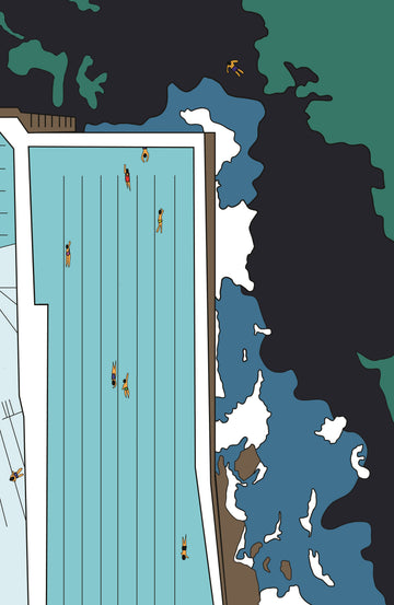 Bondi Icebergs Print
